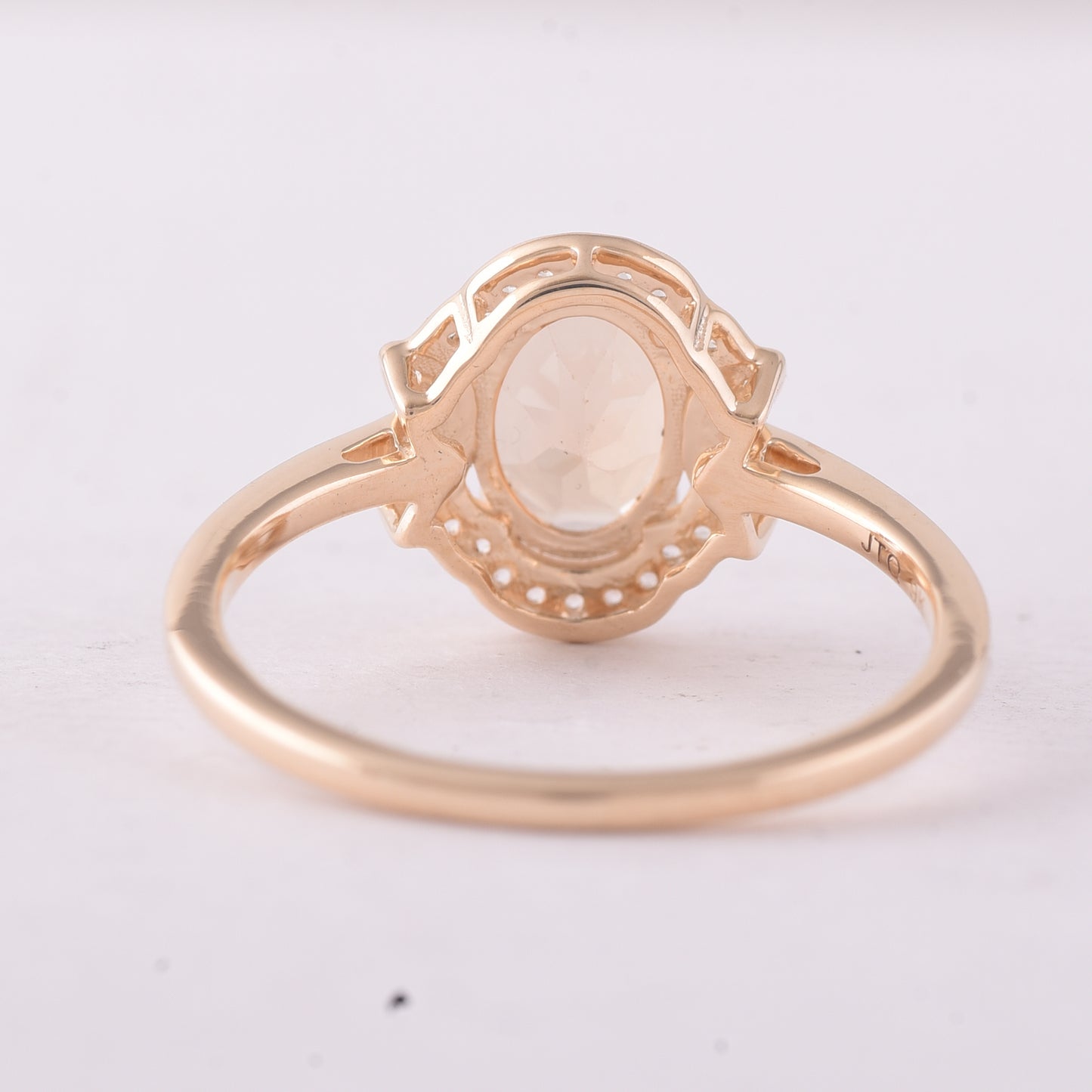 1.42 Ct Oval Tourmaline 9K Gold Ring