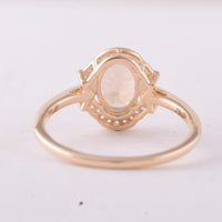 1.42 Ct Oval Tourmaline 9K Gold Ring