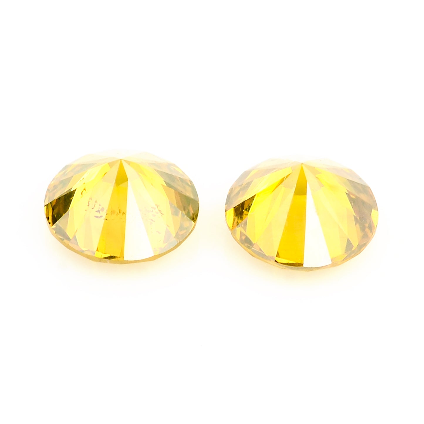 0.43 Yellow Diamond Round Loose Gemstone