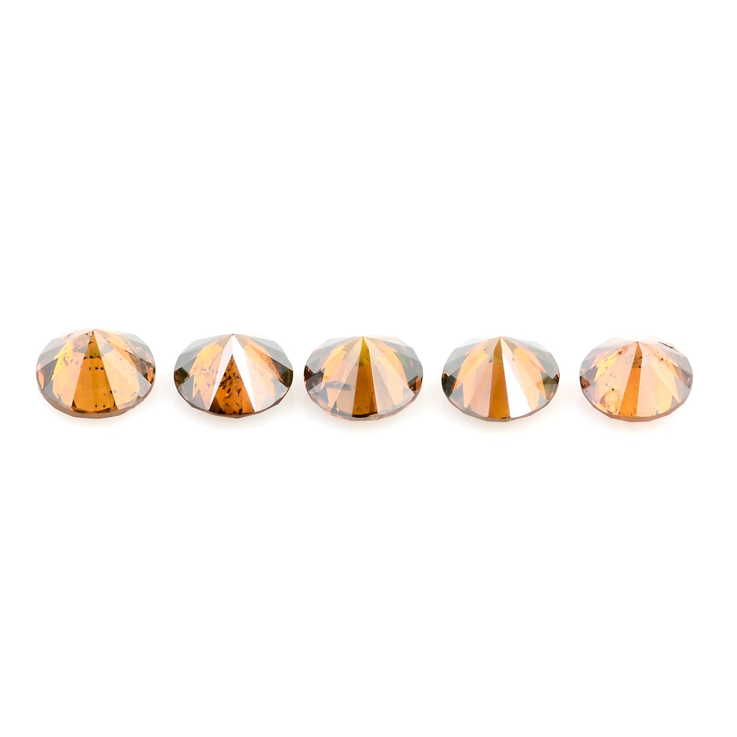 0.51 Red Diamond Round Loose Gemstone
