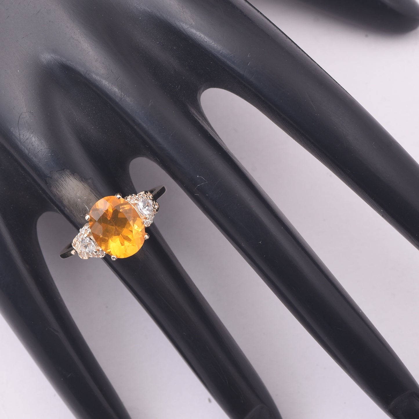 2.09 Ct Oval Fire Opal 9K Gold Ring