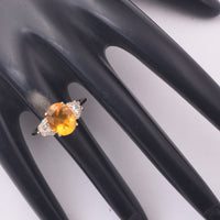 2.09 Ct Oval Fire Opal 9K Gold Ring
