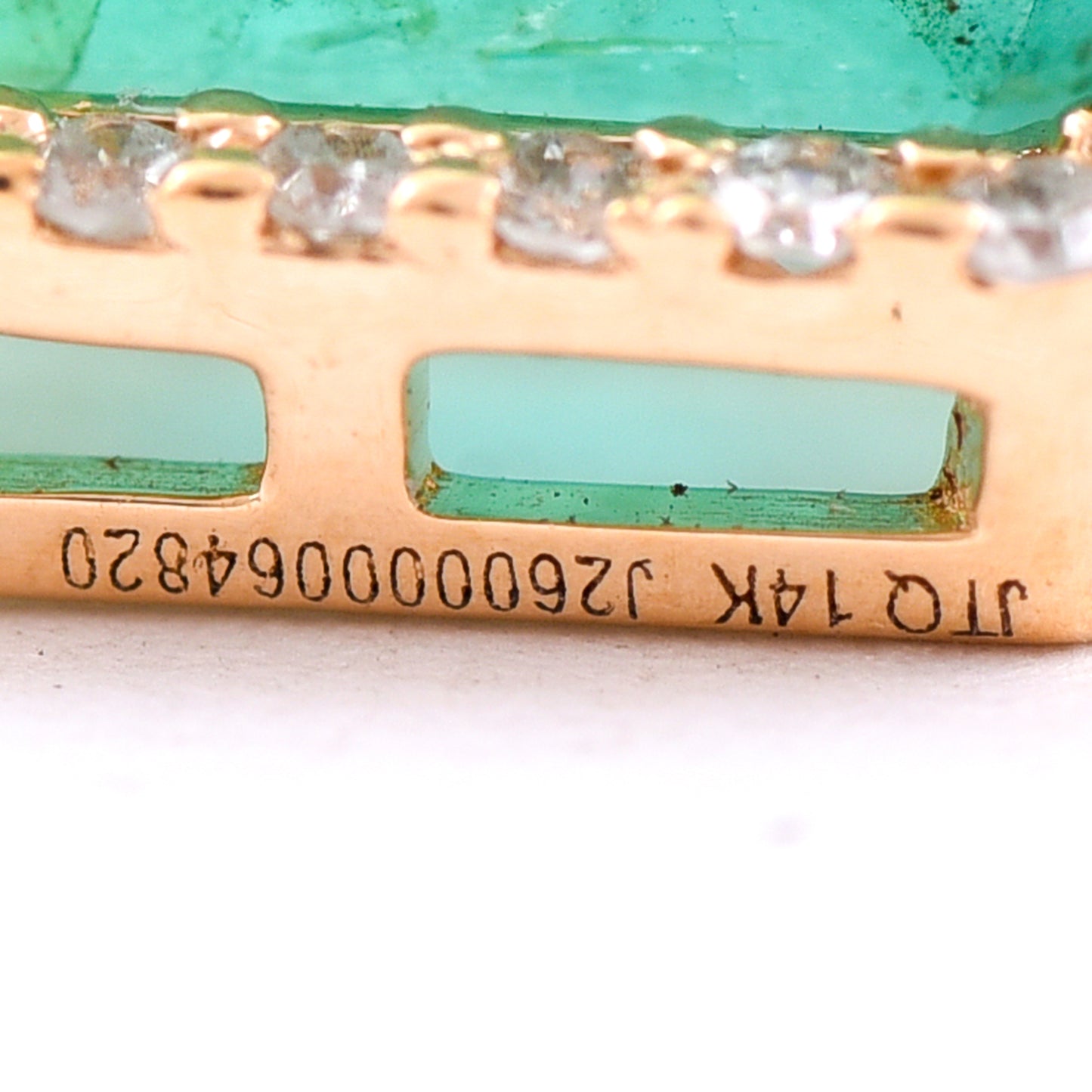 1.59 Ct Octagon Step Cut Natural Emerald 14K Gold Pendant
