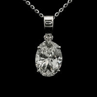2.02 Carats Lab Grown Diamond 14K Gold Pendant