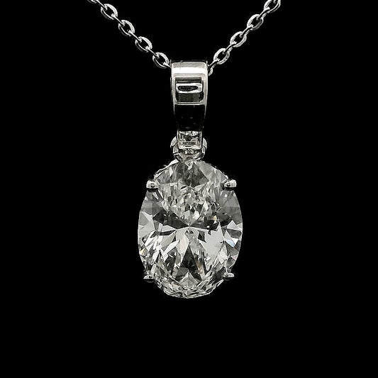 2.02 Carats Lab Grown Diamond 14K Gold Pendant