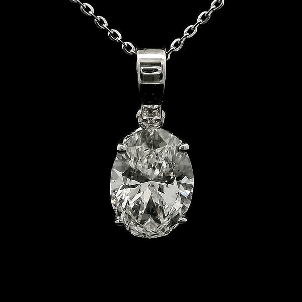 2.02 Carats Lab Grown Diamond 14K Gold Pendant