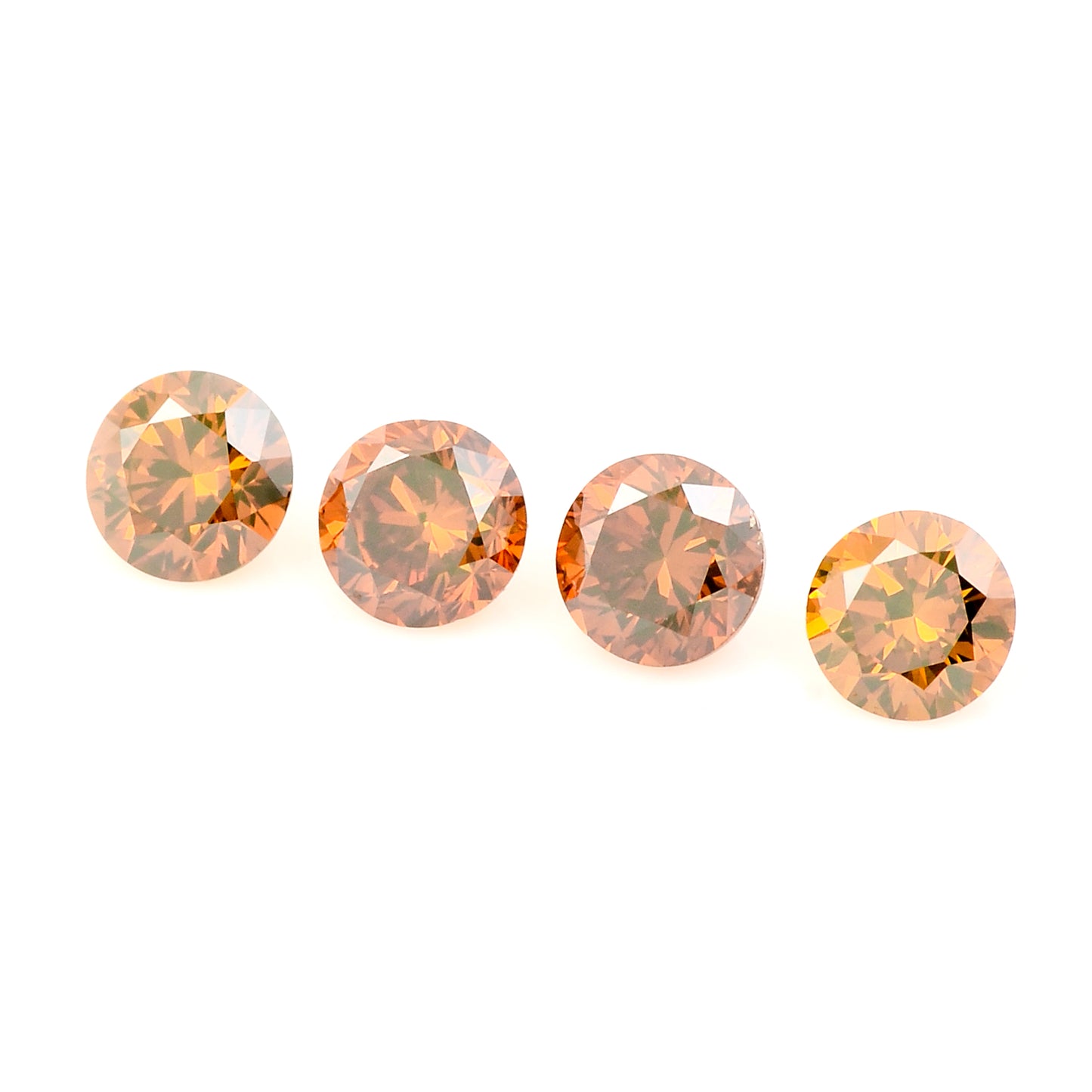 0.69 Red Diamond Round Loose Gemstone