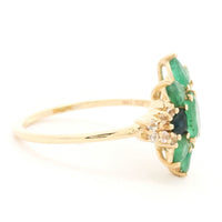 1.57 Ct Oval Emerald 14K Gold Ring