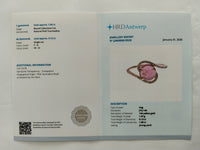 2.02 Ct Round Cabochon Cut Natural Pink Tourmaline 14K Gold Ring