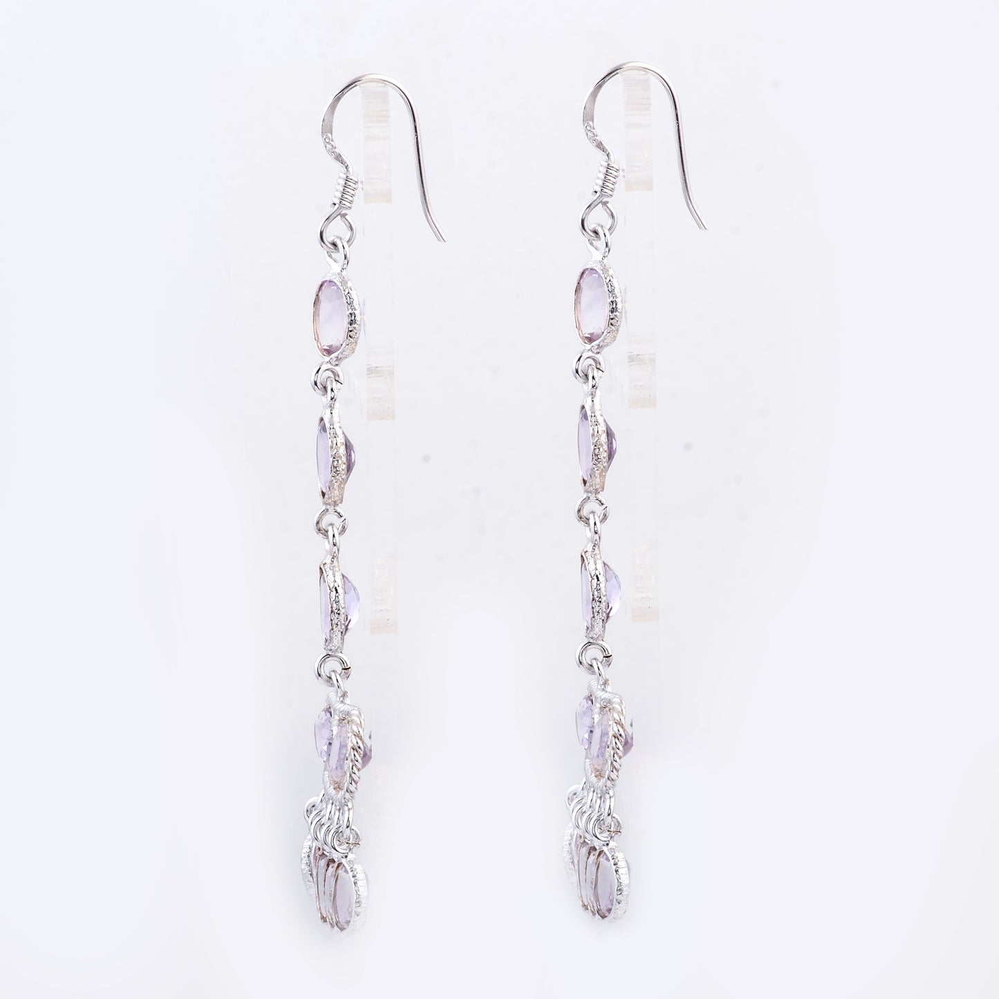 18.25 Ct Amethyst 925 Sterling Silver Earrings