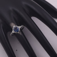 1.42 Ct Oval Mixed Cut Natural Sapphire 950 Platinum Ring
