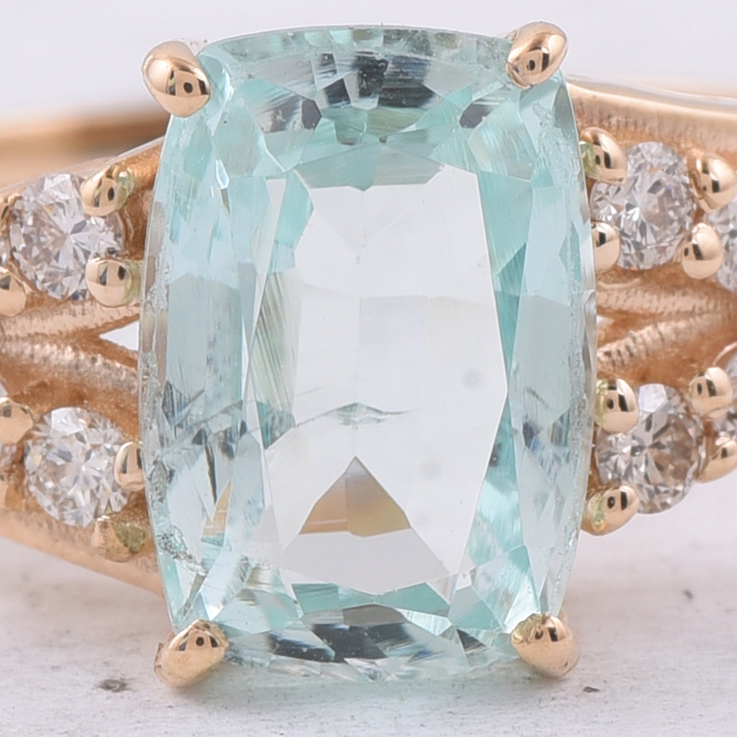 1.81 Ct Cushion Natural Emerald 14K Gold Ring