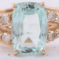 1.81 Ct Cushion Natural Emerald 14K Gold Ring