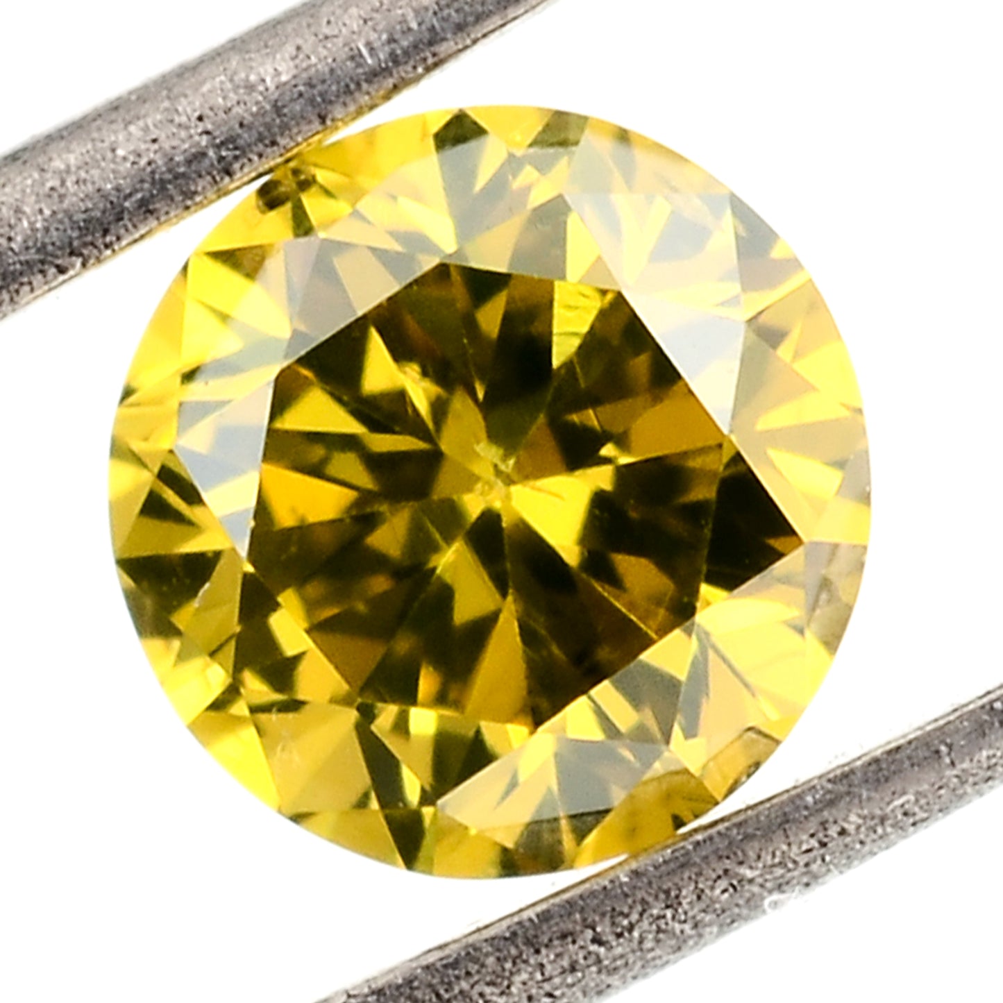 0.73 Yellow Diamond Round Loose Gemstone
