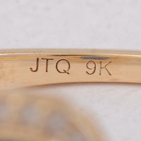 1.27 Ct Cushion Sapphire 9K Gold Ring