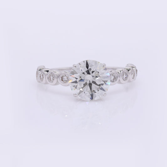 2.38 Carats Lab Grown Diamond 14K Gold Ring