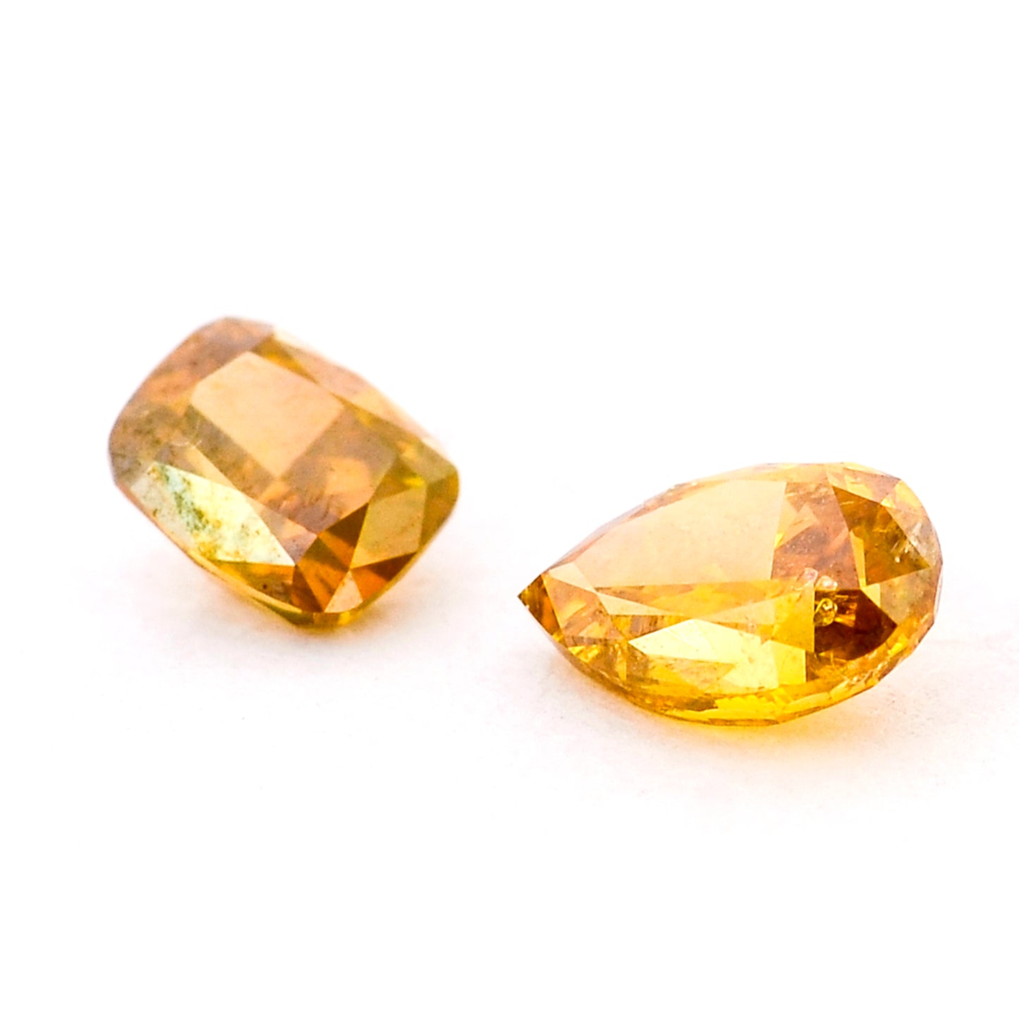 0.78 Yellow Diamond Pear, Cushion Loose Diamond
