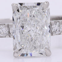 2.34 Carats Lab Grown Diamond 950 Platinum Ring