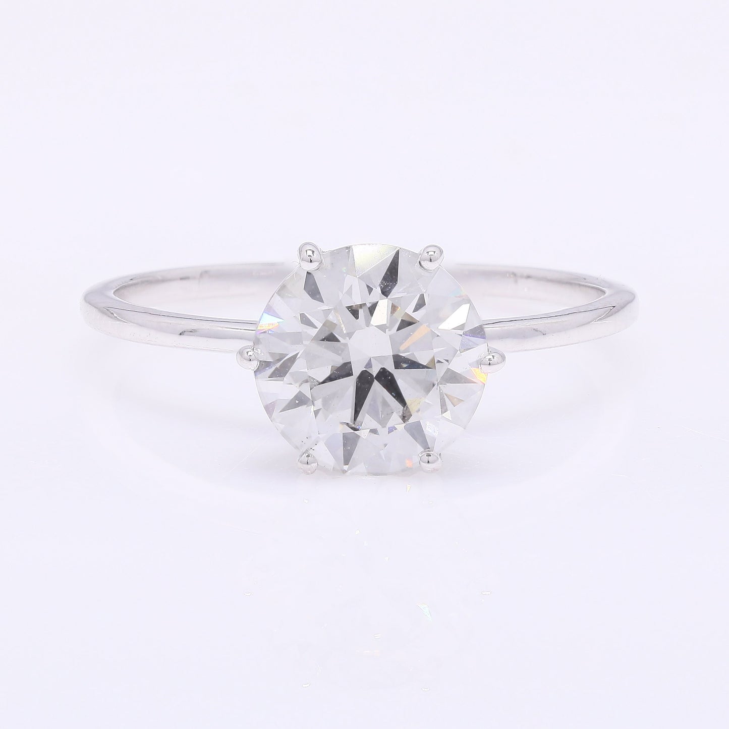 2.07 Carats Lab Grown Diamond 14K Gold Ring