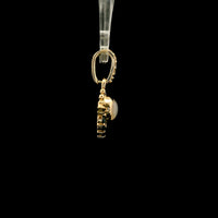 1.04 Ct Round Mother Of Pearl 10K Gold Pendant
