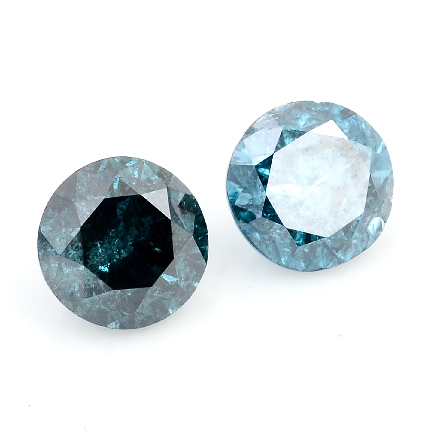 0.74 Blue Diamond Round Loose Gemstone