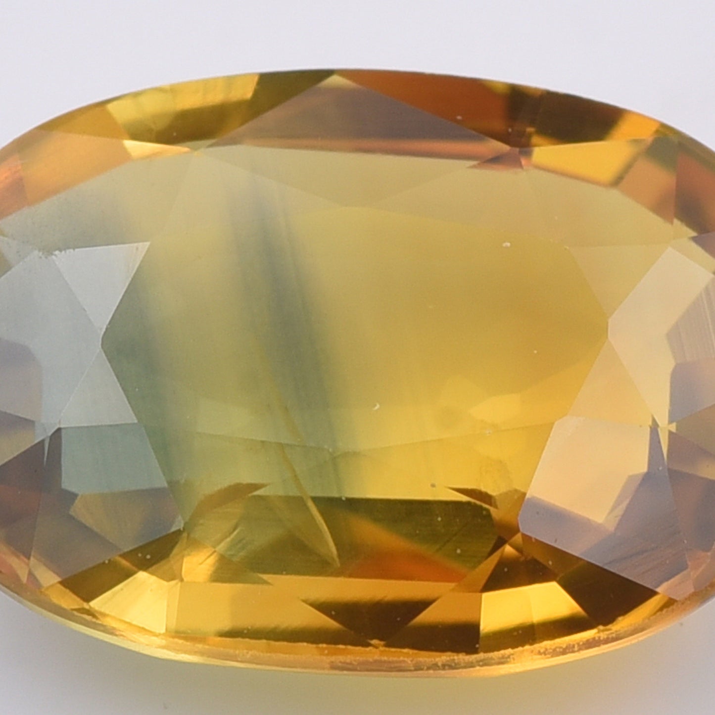 3.12 Natural Corundum Bi-Color Sapphire Oval Mixed Cut Gemstone