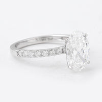 3.05 Carats Lab Grown Diamond 14K Gold Ring