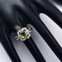 2.09 Ct Oval Mixed Cut Natural Bi-Coloured Sapphire 950 Platinum Ring