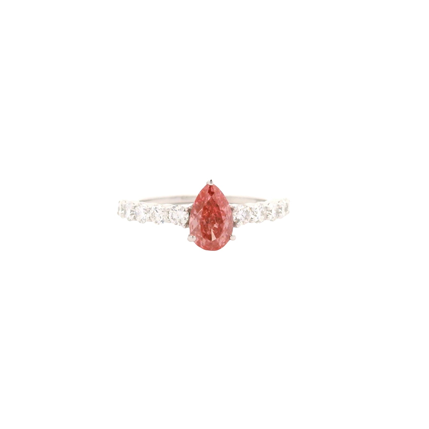 1.73 Carats Pink Lab Grown Diamond 14K Gold Ring