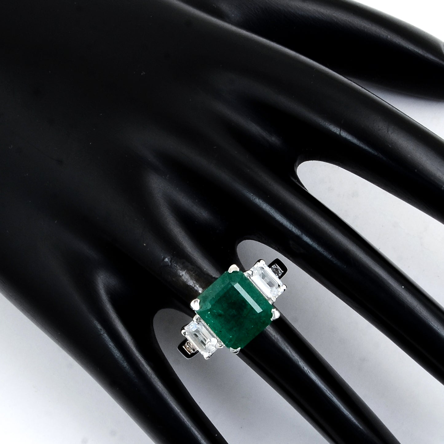 6.22 Carat Natural Beryl Emerald 14K Gold Ring