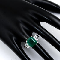 6.22 Carat Natural Beryl Emerald 14K Gold Ring