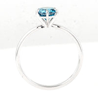 1.03 Carats Blue Lab Grown Diamond 14K Gold Ring