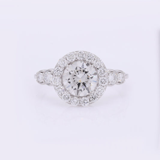 2.06 Carats Lab Grown Diamond 14K Gold Ring