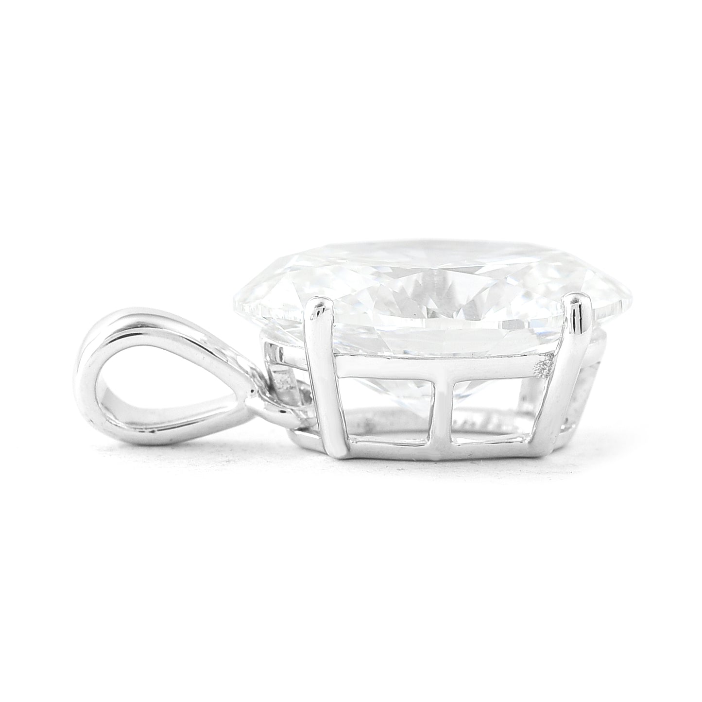 3.04 Carats Lab Grown Diamond 14K Gold Pendant