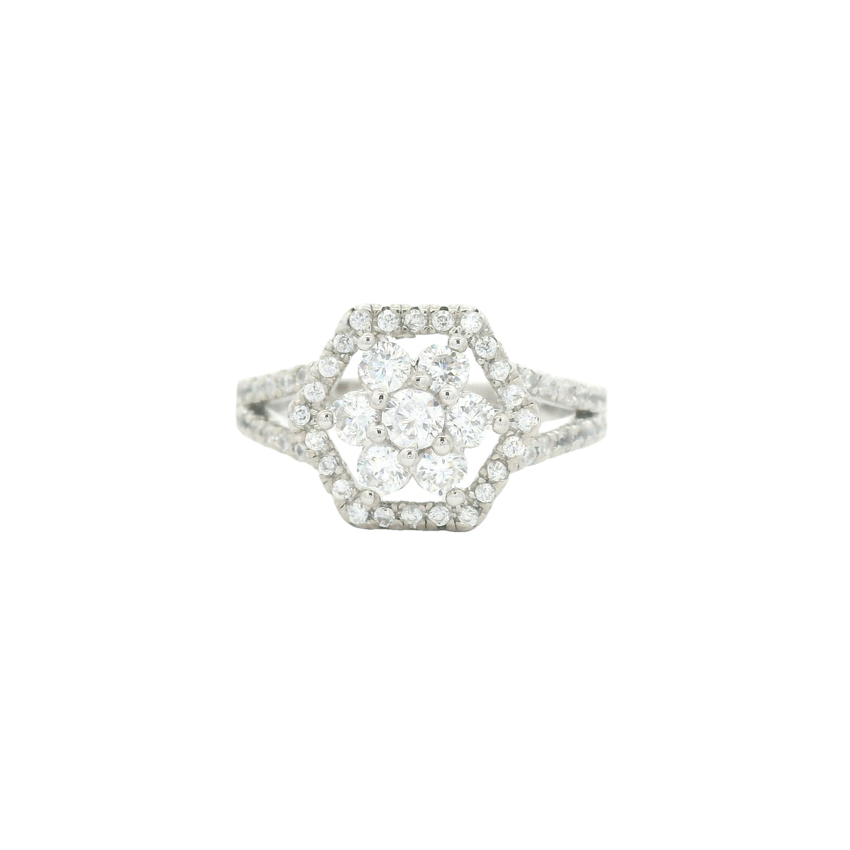 4.31 Ct Cubic Zirconia 925 Sterling Silver Ring