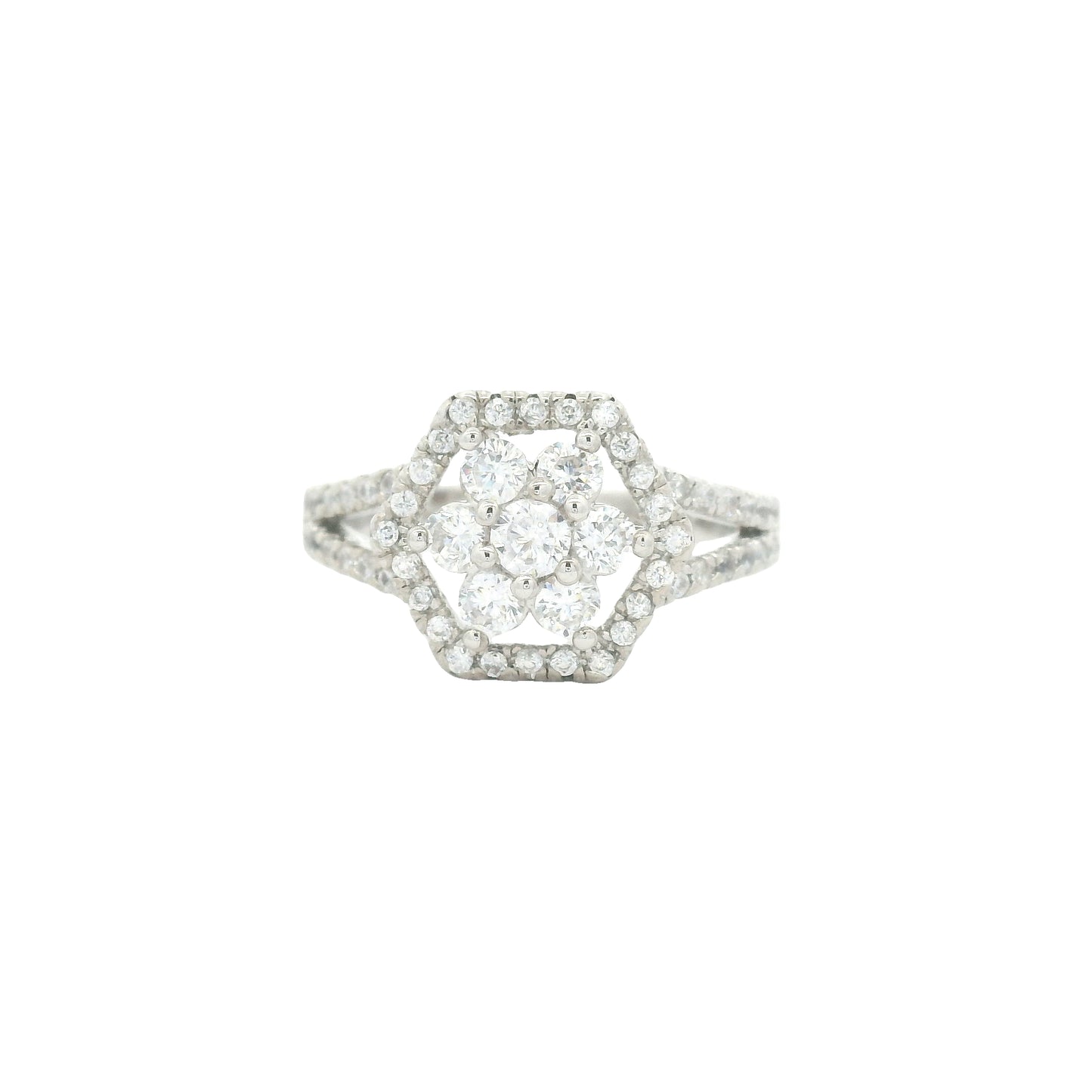 4.31 Ct Cubic Zirconia 925 Sterling Silver Ring