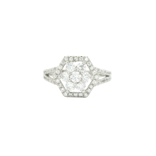 4.31 Ct Cubic Zirconia 925 Sterling Silver Ring