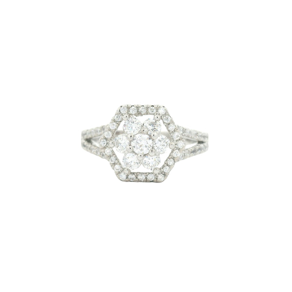 4.31 Ct Cubic Zirconia 925 Sterling Silver Ring