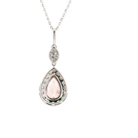 2.03 Carats Pink Lab Grown Diamond 14K Gold Pendant