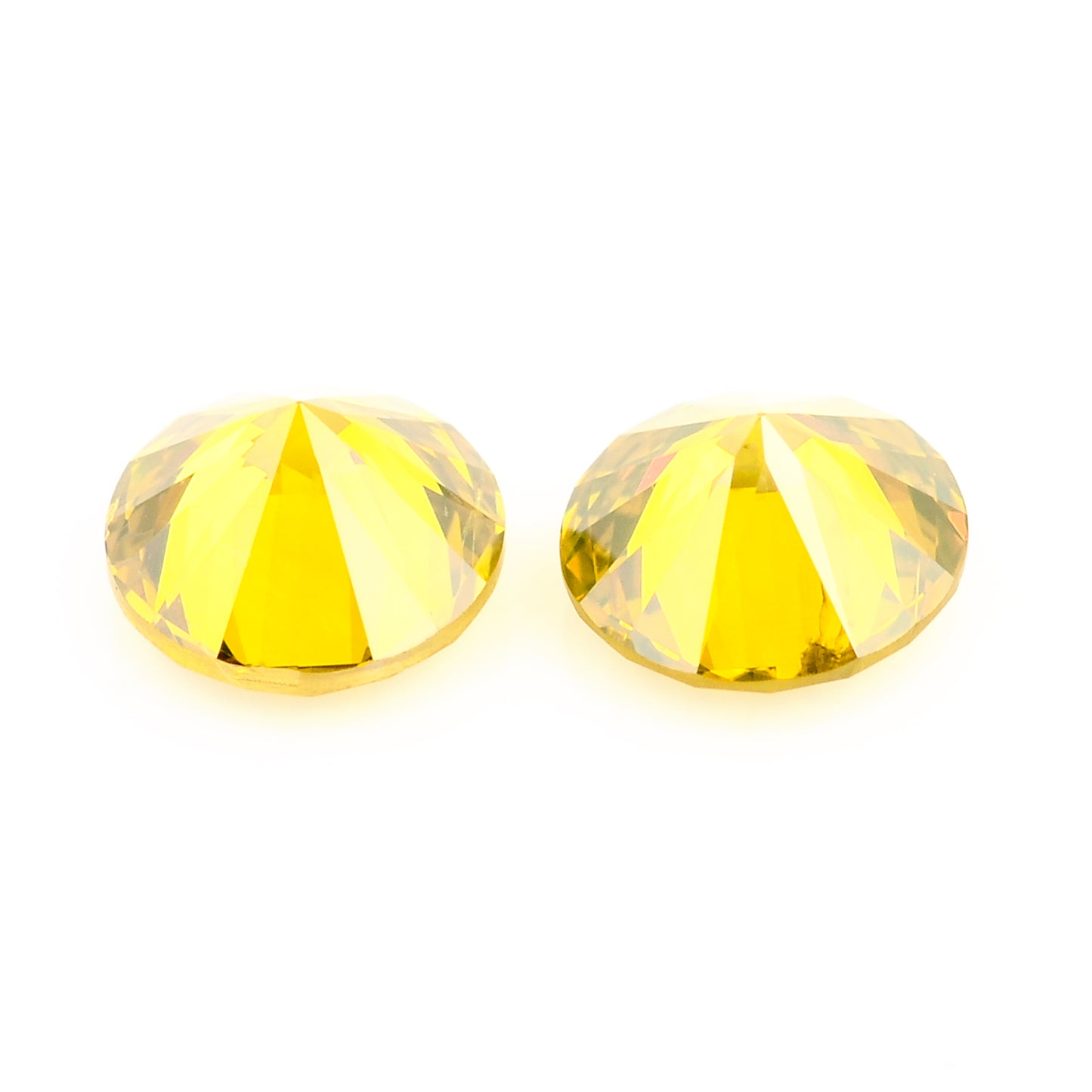 0.43 Yellow Diamond Round Loose Gemstone