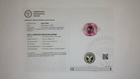 15.11 Ct Cushion Mixed Cut Lab Grown Pink Sapphire 14K Gold Ring