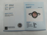 2.24 Ct Oval Cabochon Cut Natural Tourmaline 950 Platinum Ring