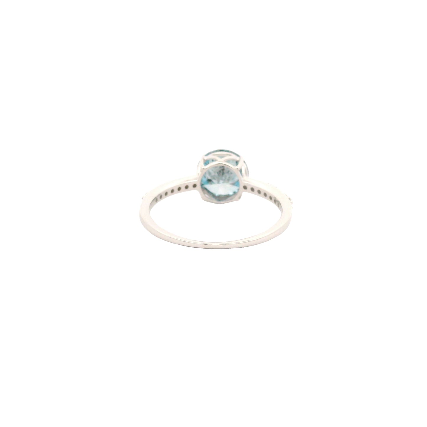 1.67 Carats Blue Lab Grown Diamond 14K Gold Ring