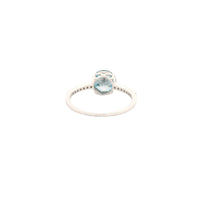 1.67 Carats Blue Lab Grown Diamond 14K Gold Ring