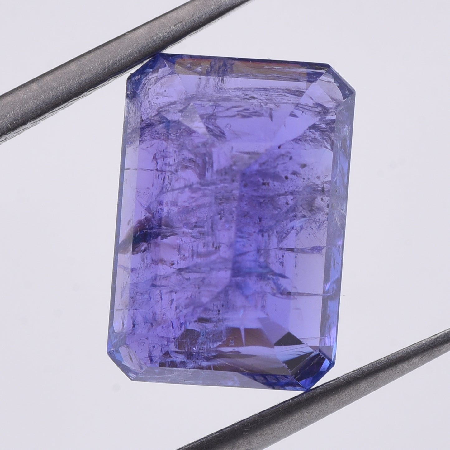 7.43 Natural Zoisite Tanzanite Emerald Cut Gemstone