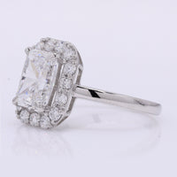 2.47 Carats Lab Grown Diamond 950 Platinum Ring