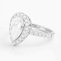 2.57 Carats Lab Grown Diamond 14K Gold Ring