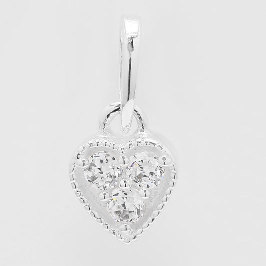 0.30 Ct Round Cubic Zirconia 925 Silver Pendant
