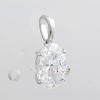 2.02 Carats Lab Grown Diamond 14K Gold Pendant