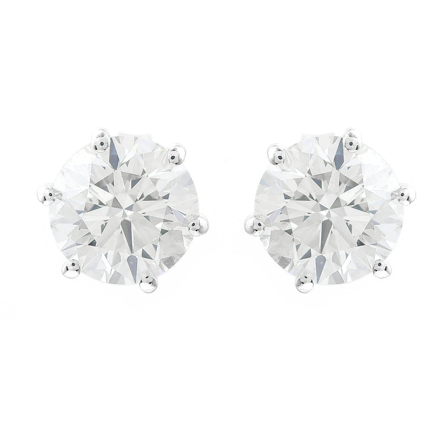 3.11 Carats Lab Grown Diamond 14K Gold Earrings